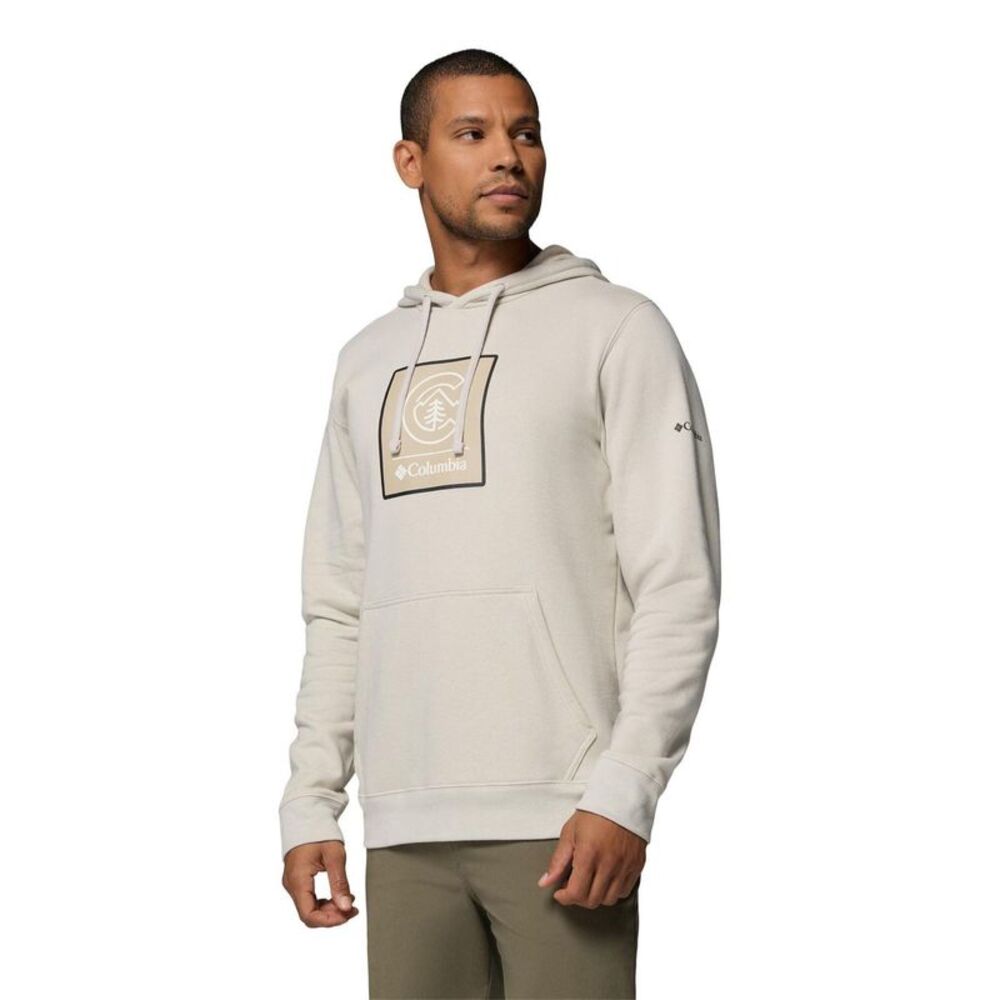 Columbia Mens Trek Logo Hoodie / Dark Stone